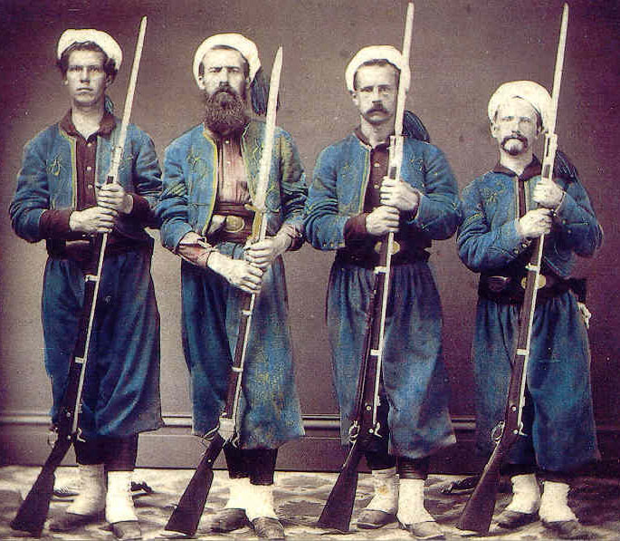 146th new York soldiers in the Zouave uniform issued in June 1863